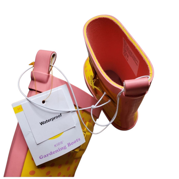 Target  Sun Squad Waterproof Kids' Gardening Boots Size: 7/8 NEW - Picture 3 of 5